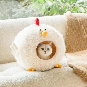 Cute House Winter Warm Enclosed Basket Cushion