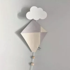 Nordic Style Black White Pink Cloud Wooden Hook