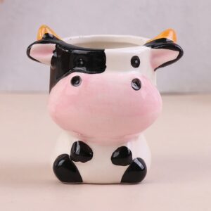 Nordic New Style Ceramic Animal Flower Pot Cartoon, Cow