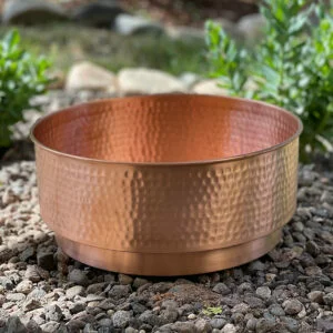Hammered Copper Cylinder Basin