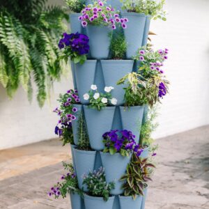 5 Tier GreenStalk Garden Original Vertical Planter - Basket Weave Texture